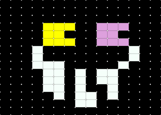 FRIEND DELTARUNE LADDER STICH - black, deltarune, easy, friend inside me, ladder, pink, toby fox, white, yellow