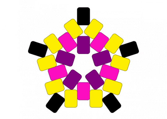 Jax Star - digital circus, pink, yellow