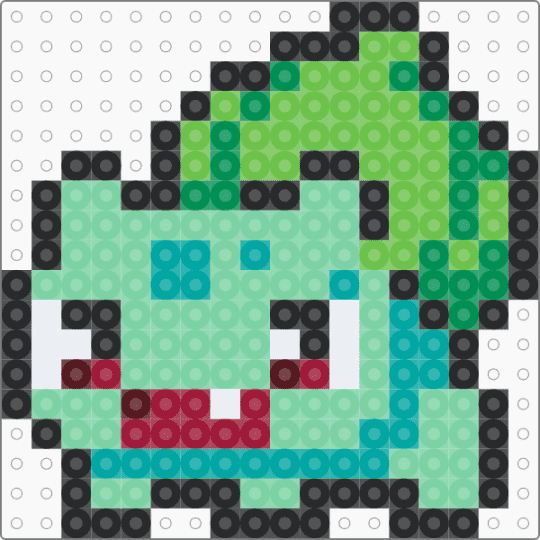 Derpy Bulbasaur - anime, bulbasaur, cartoon, green, pokemon, teal