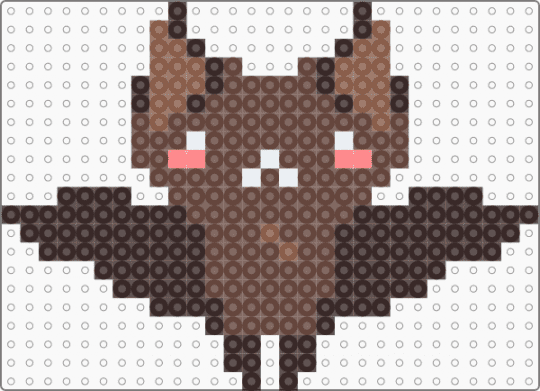Cute chibi bat (brown) - animal, bat, brown, chibi, cute, halloween, kawaii, spooky