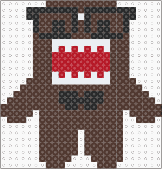 Nerd Domo perler! - brown,domo,scene,emo,nerd,cute