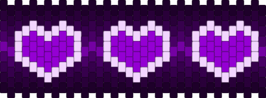 Purple heart cuff - pink,purple,heart,ombre