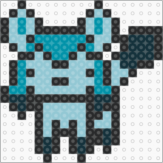 Small Glaceon - cute, eeveelution, glaceon, light blue, pokemon, teal, video game