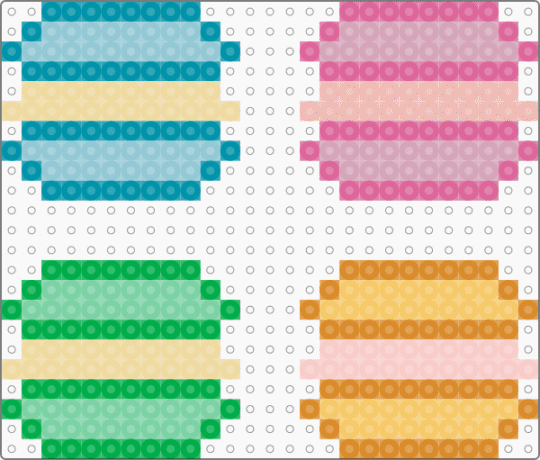 Pastel macaron charms - teal,pink,beige,macaron,cute,pastel,kawaii,cutecore,food,dessert