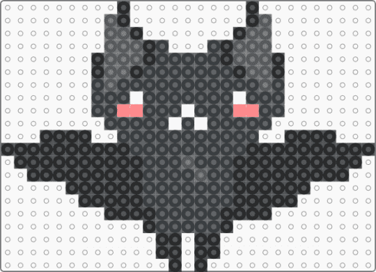 Cute chibi bat - animal, bat, black, chibi, cute, goth, gray, halloween, kawaii, spooky