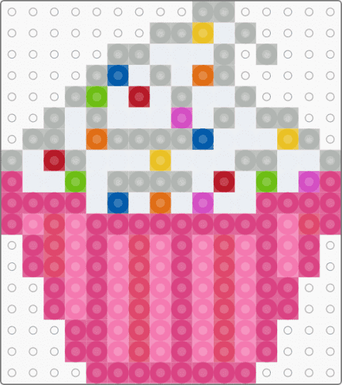 Cupcake w/ Sprinkles! - pink,beige,cotdcupcakes,cupcake,cute,kawaii,food,dessert