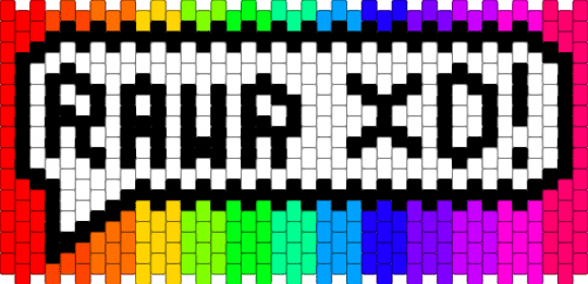 Rainbow Rawr XD! cuff - white,purple,pink,red,colorful,scene,rawr,scenecore,emo,y2k,2000s,alt,rainbow