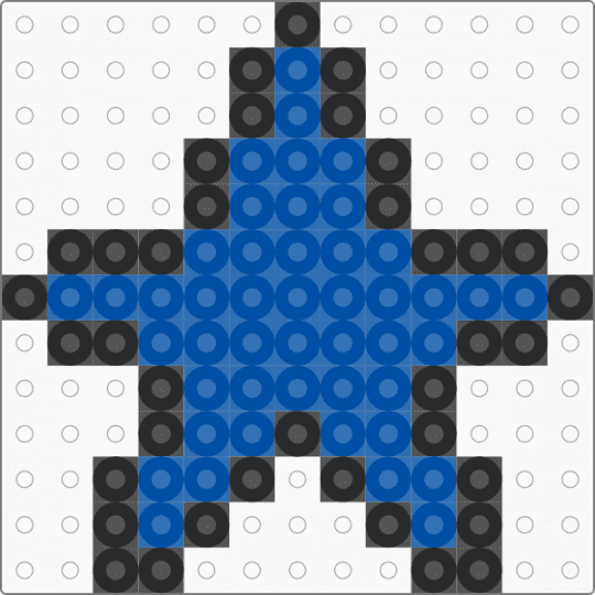 Simple blue star - 