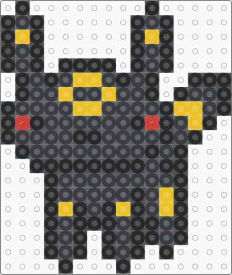 Small Umbreon - black, cute, eeveelution, pokemon, umbreon, video game, yellow