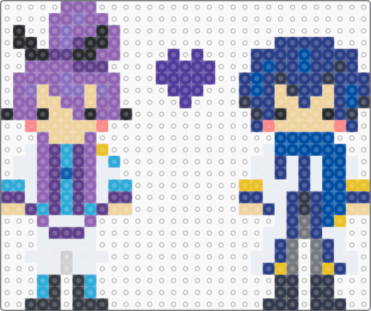 KAITO x Gakupo perler :D - beige,pink,blue,purple,vocaloid,kaito,gakupo,lgbtq