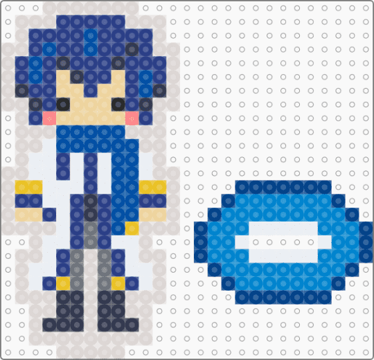 KAITO standee - beige,blue,kaito,vocaloid,projectsekai,pjsk,vocalsynth