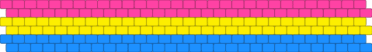 pan flag - light blue, pink, yellow