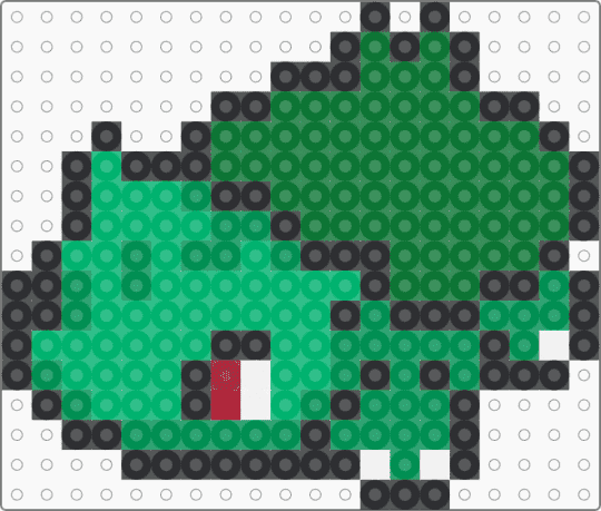 Bulbasaur Sprite Non Shiny - green