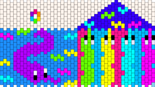 W0RM PURS3! 3Y3STR41N!!1!1 - alt, colorful, eyestrain, kidcore, light blue, pink, purple, rainbow, scenecore, squirmle, worm