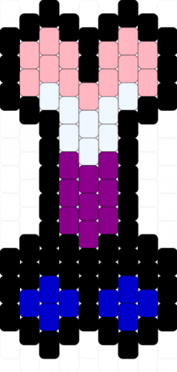 Gender fluid pride bone - black,pink,purple