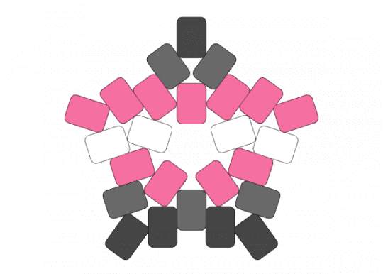 demigirl star. - pink
