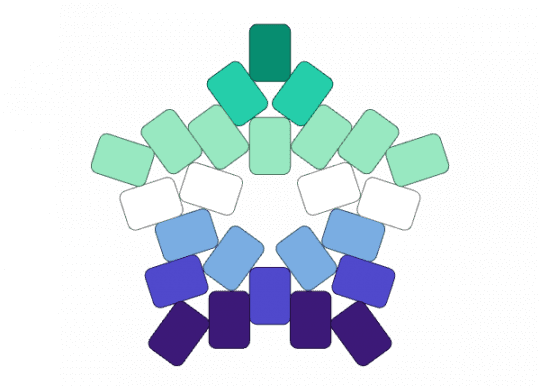 gay male pride star - gay, pride, purple, star, teal