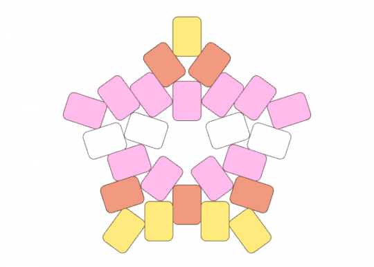 pangender pride star - pink
