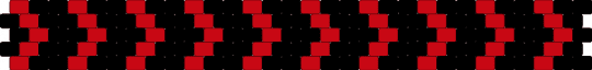 red and black arrow cuff - black, red