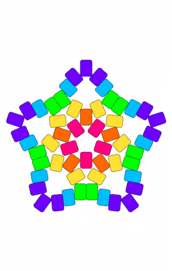 rainbow star big :3 - green, light blue, purple, rainbow, star, yellow