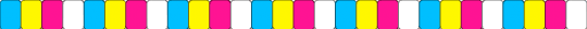 pan single - light blue, pink, yellow