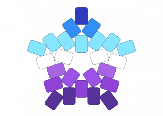 berrie pride star :P - light blue, purple