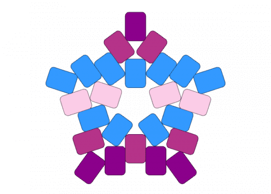 gender non conforming pride star? - light blue, pink