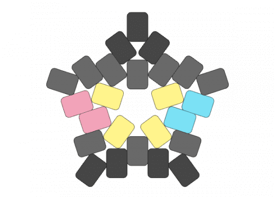 demifluid star - brown, gray, pride, star