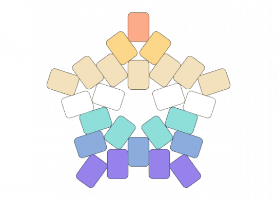 genderfaun pride star - beige, light blue