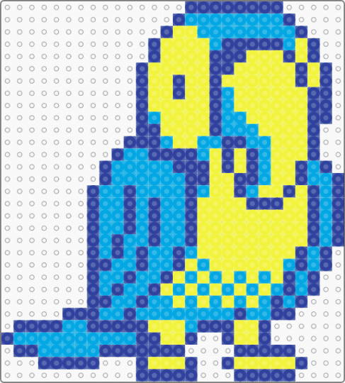 Parrot sprite - purple,yellow,parrot,bird,blue,sprite,gameboy color,cute,animal