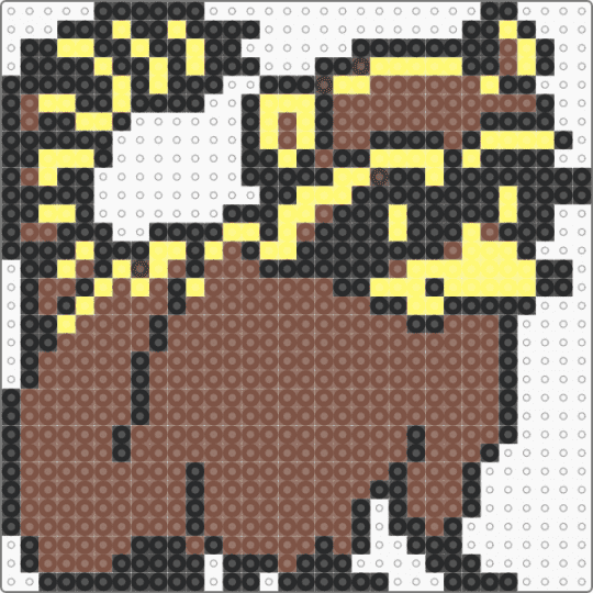 Raccoon sprite - tan,raccoon,brown,yellow,black,animal,sprite,gameboy color