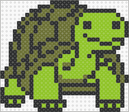 Turtle sprite - gold,green,turtle,reptile,animal,cute,sprite,gameboy color