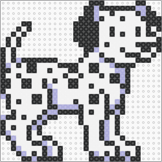 Dalmation sprite - black, dalmation, dog, gameboy color, puppy, sprite, white