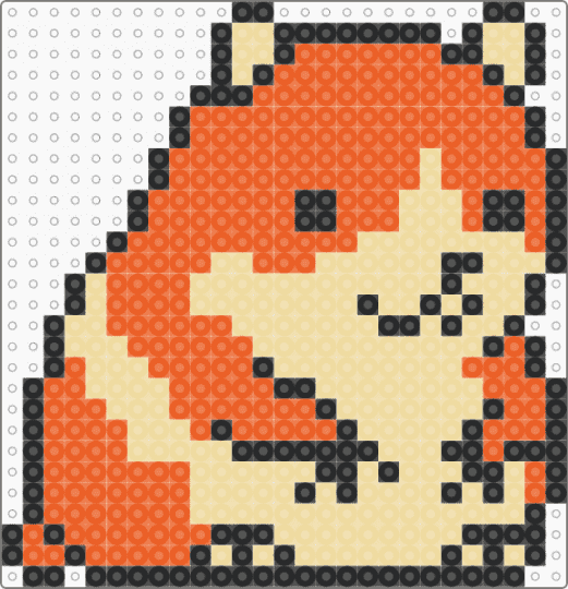 Hamster sprite - orange,beige,hamster,rodent,yellow,cute,animal,gameboy color,sprite