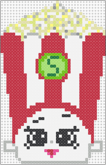 poppy corn shopkin! - white,red