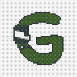 G - FAL - g,alphabet lore,letter,character,green