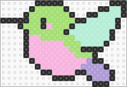 Mini Hummingbird - green,pink
