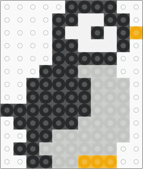 Mini Penguin - black,beige