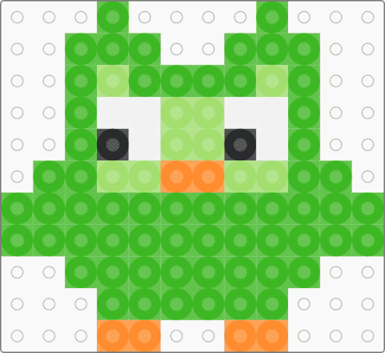 Mini Duolingo Bird - green