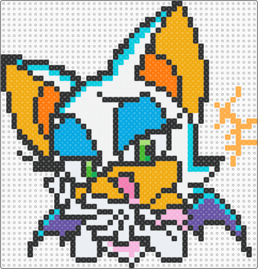 ROUGE THE BAT - light blue,orange
