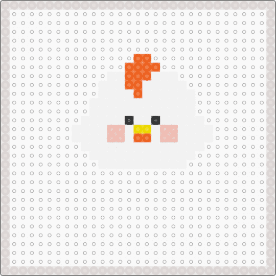 Perler Bead Small - Chicken - beige