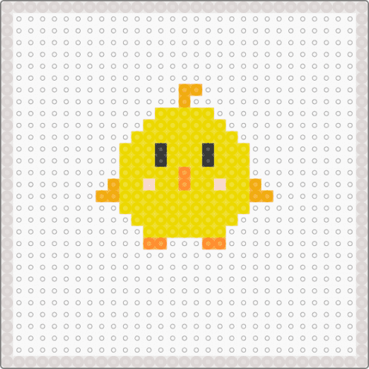Perler Bead Small - Chic - yellow,beige