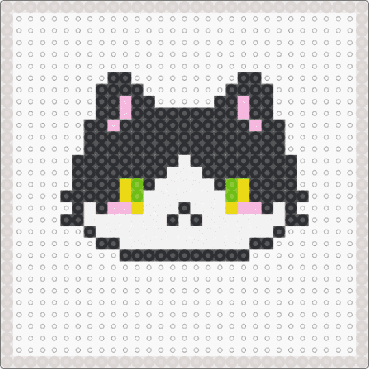 Perler Bead Cat - 9 - beige
