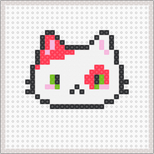 Perler Bead Cat - 1 - beige