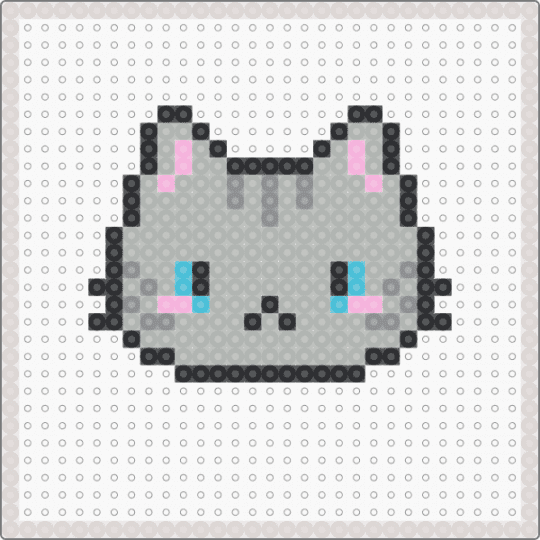 Perler Bead Cat - 7 - beige