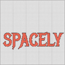 SPACELY - spacely,text,logo,orange,red