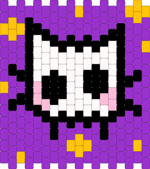 Bag front - bag, cat, panel, purple, skull, space