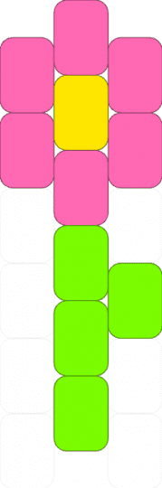 Flower - pink,green