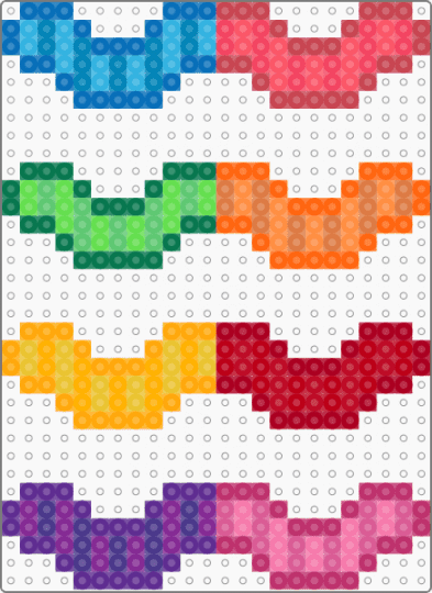 Gummy Worms - orange, pink, red