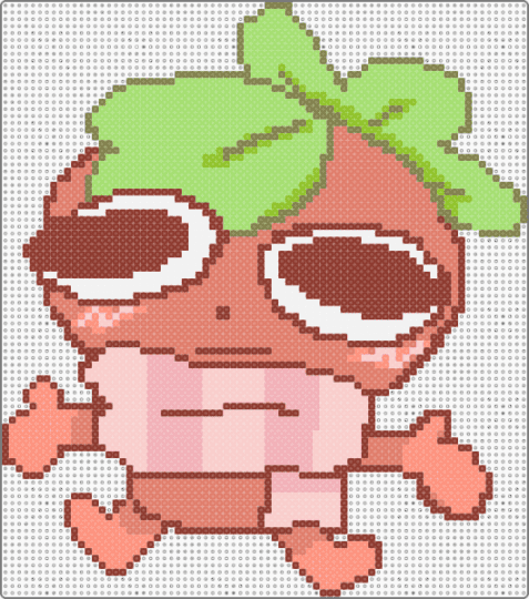 Sprout perler 1 - red,green,orange
